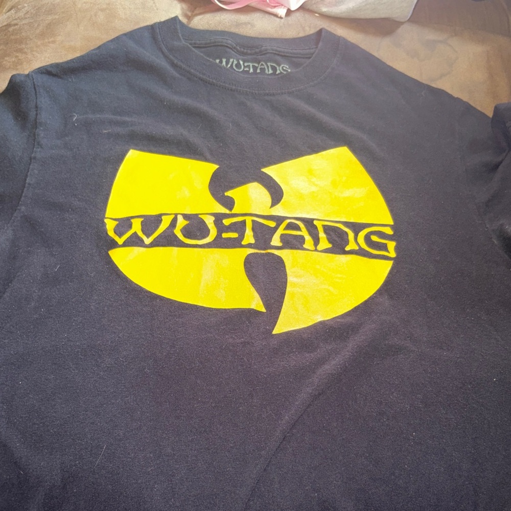 Wu-Tang Clan Black Tee with Yellow Logo